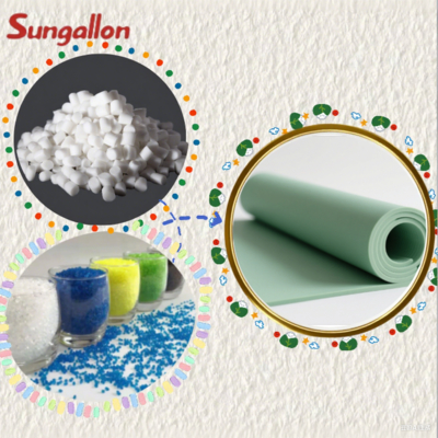 Eco-Friendly Non-Slip TPE Particle Yoga Mat, Custom Logo Available, Comfortable and Durable Essential for Fitness
