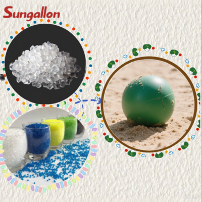 Direct Factory High-Grade TPE Toy Ball Raw Material Injection-Moldable Anti-Aging Particles with Low-Compression-Set Bulk