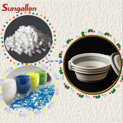 Direct Factory Supply TPE Particles Customizable Hardness for Injection Molding Stable Performance in Folding Basins