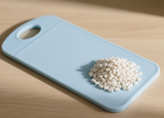 Food - Grade Matte Plastic Cutting Board Made from TPE Raw Material Pellets (TPR - Based, FDA Food Contact Compliant)