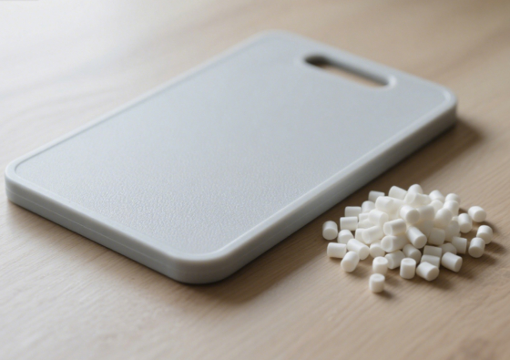 Food - Grade Matte Plastic Cutting Board Made from TPE Raw Material Pellets (TPR - Based, FDA Food Contact Compliant)