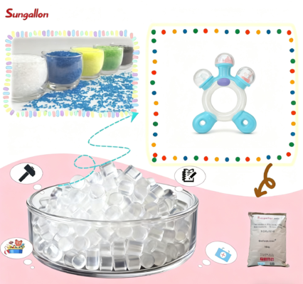 TPE Granules for Infant Toys-Safe & Odor-Free, Eco-Friendly & Easy to Process,Suitable for Biting&Contact