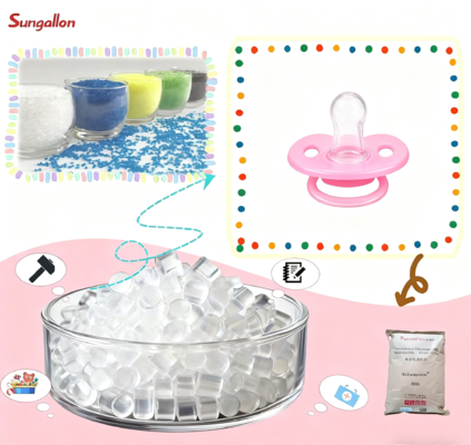 TPE Granules for Infant Toys-Safe & Odor-Free, Eco-Friendly & Easy to Process,Suitable for Biting&Contact