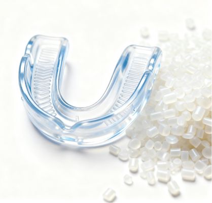 Transparent Soft TPE/TPR Granules - Recyclable, Non-Toxic, Shock-Resistant Raw Material Specialized for Sports Mouthguards