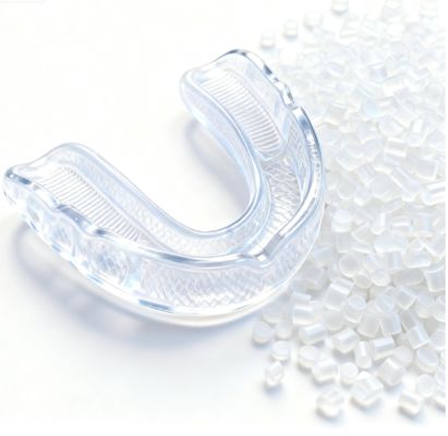Transparent Soft TPE/TPR Granules - Recyclable, Non-Toxic, Shock-Resistant Raw Material Specialized for Sports Mouthguards