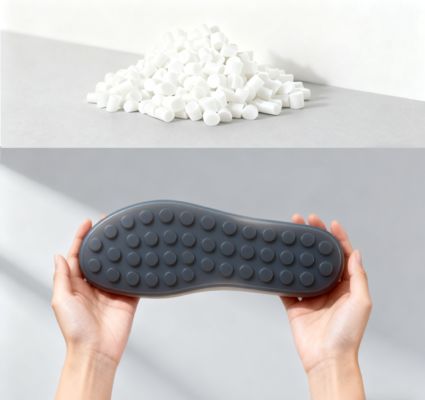 Sungallon Soft Wear-Resistant Odor-Free TPE Thermoplastic Elastomer Granules for Home Indoor Slippers/Casual Loafers Shoe Sole Molding
